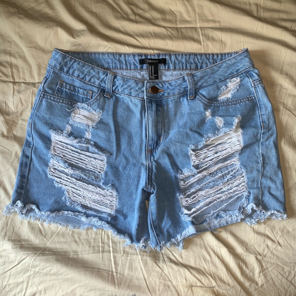 Ripped Cali Denim Shorts